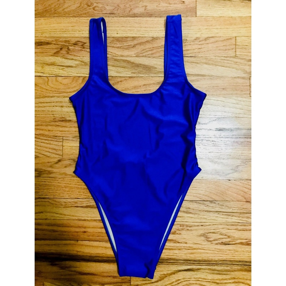 One Piece Swim Swimsuit (Private Party) Blue